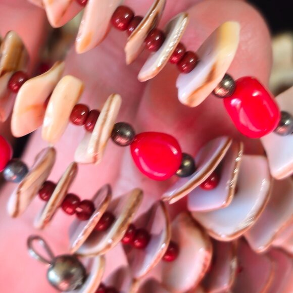 Shell Wrap around Bracelet - Picture 1 of 6